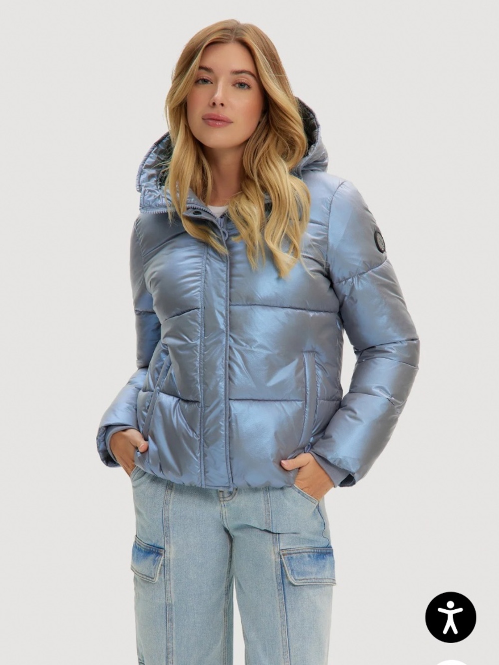 Noize Keva-L Short Length Puffer, Sea Ice, Size S